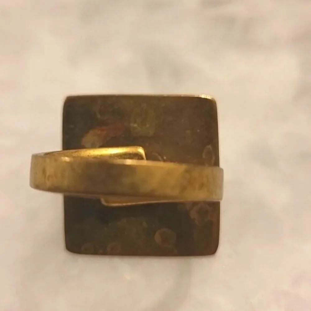 NEW Jens Pirate Booty Sz 7 8 Square Gold Turquoise Boho Dakota SouthWestern - Picture 6 of 6